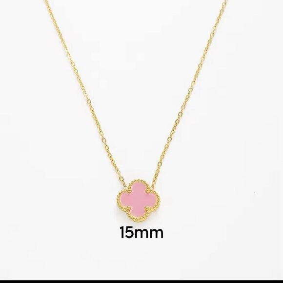 Fashion Clover Necklace 18k gold plated - Picture 2 of 5